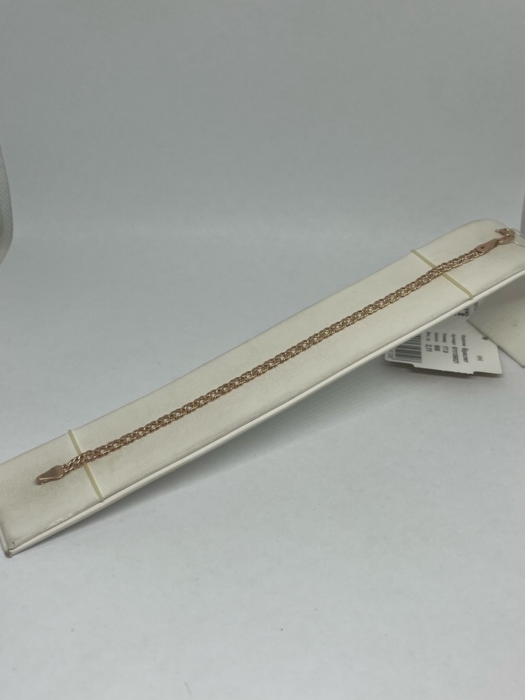 611106021 БРАСЛЕТ ПУСТОТЕЛЫЙ Ромб двойной (Au 585)