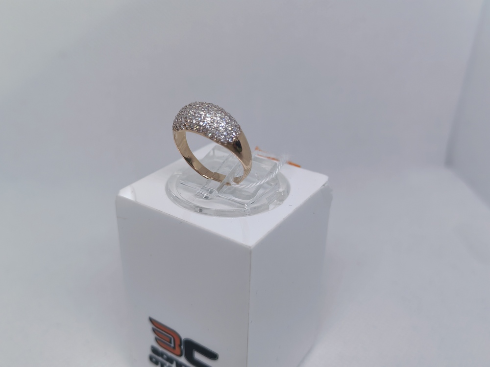 КОЛЬЦО С КАМНЯМИ (Au 585)