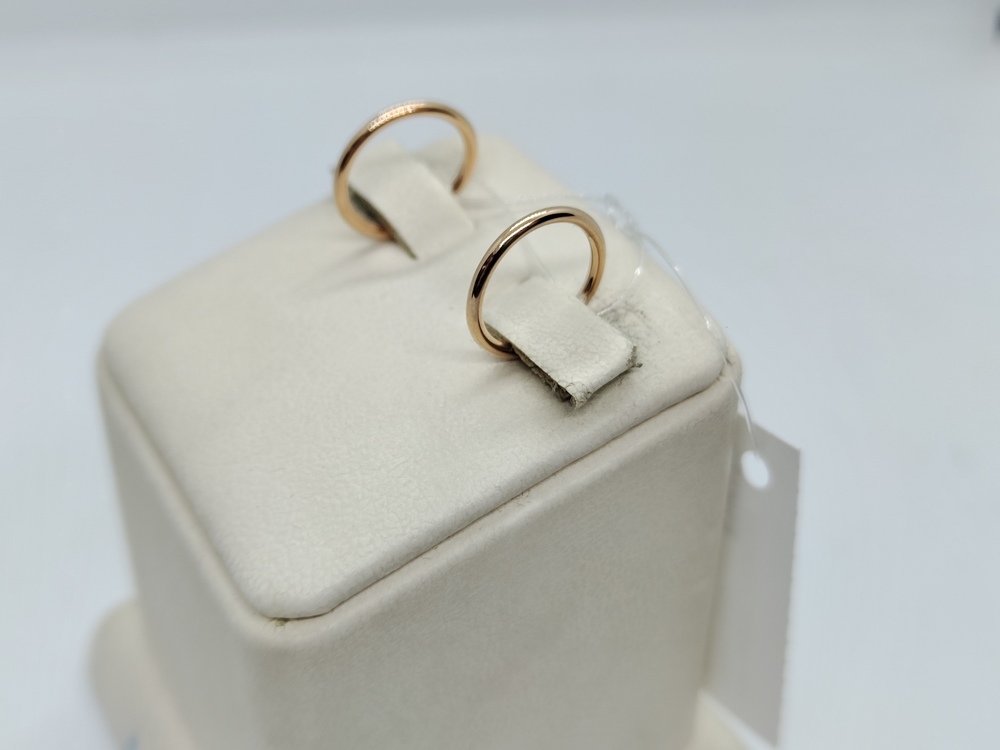 СЕРЬГИ КОНГО без камня (Au 585)