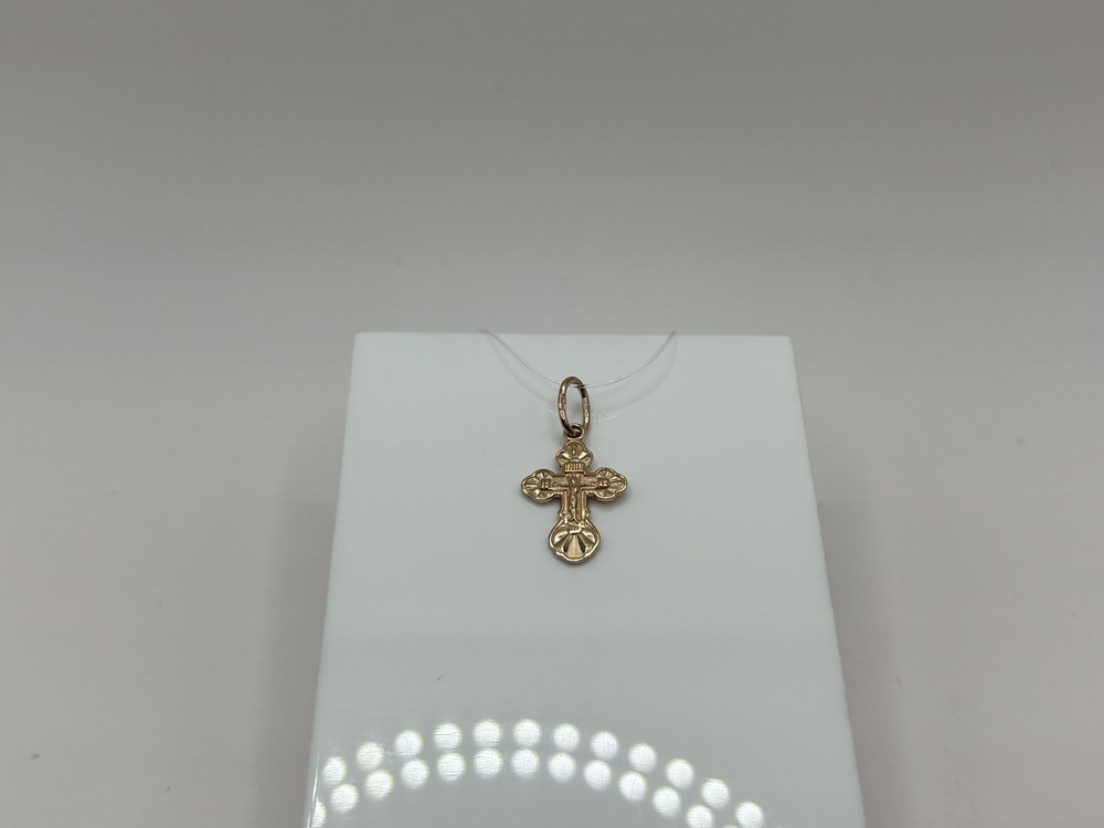 ПОДВЕСКА КРЕСТ без камня (Au 585)