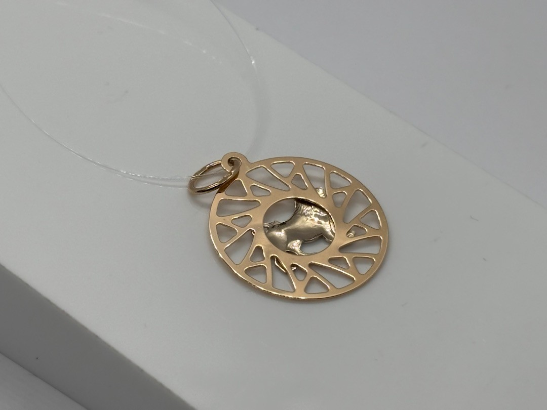 ПОДВЕСКА ЗНАК ЗОДИАКА ЛЕВ (Au 585)