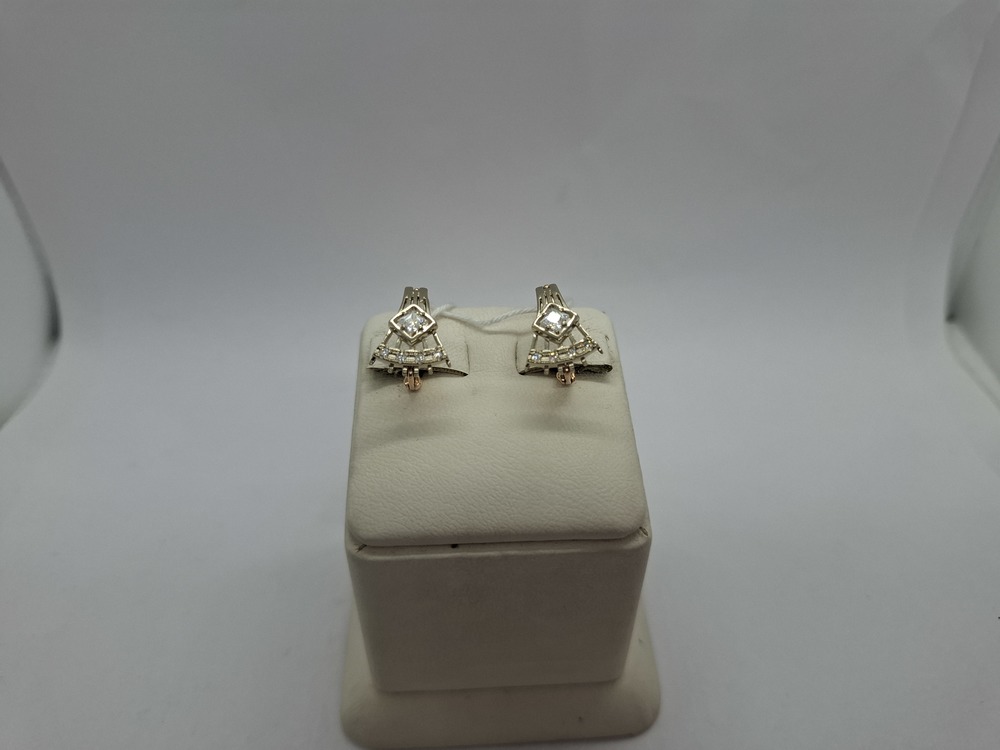 СКМИ585 СЕРЬГИ С КАМНЯМИ (Au 585)