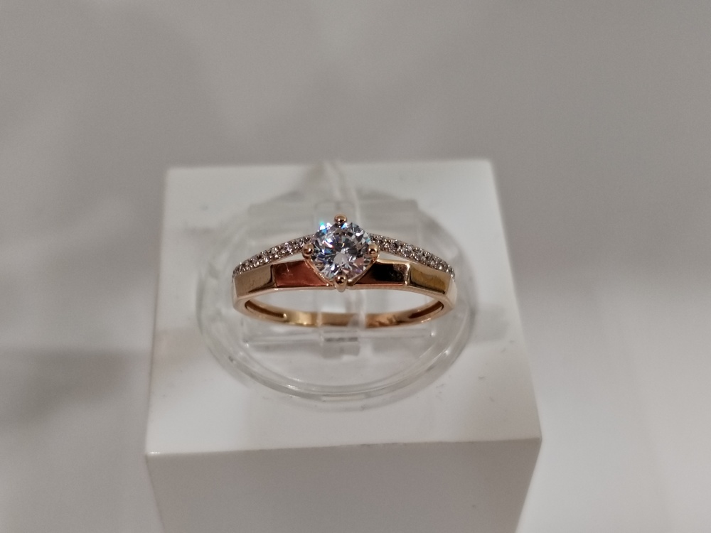 КОЛКМИ585 КОЛЬЦО С КАМНЯМИ (Au 585)