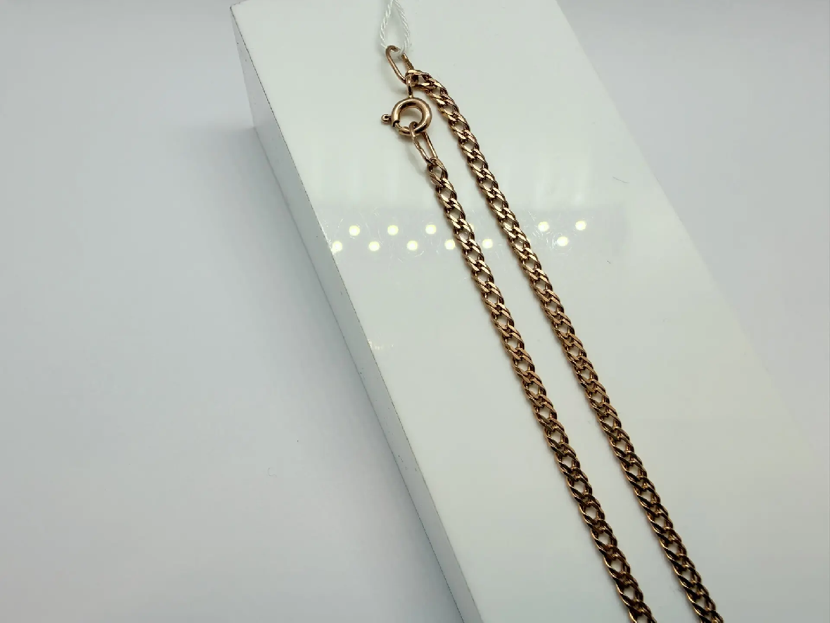 ЦЕПЬ ПОЛНОВЕСНАЯ Ромб двойной (Au 585)