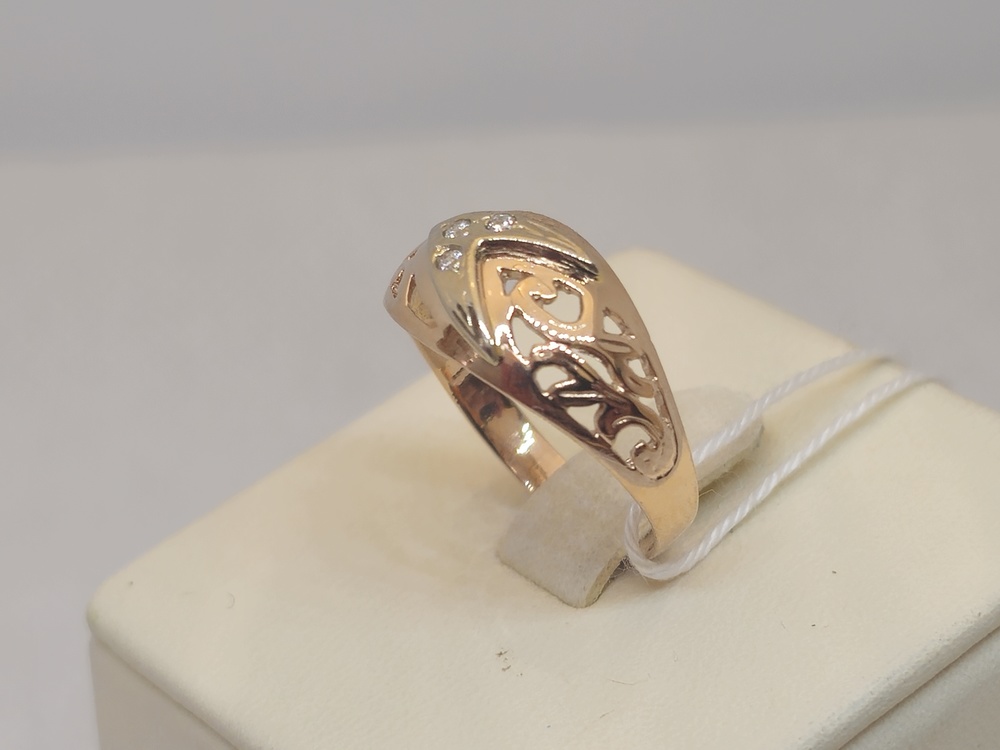 КОЛКМИ585 КОЛЬЦО С КАМНЯМИ (Au 585)