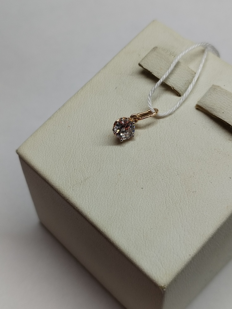 ПОДКМ585 ПОДВЕСКА С КАМНЕМ (Au 585)