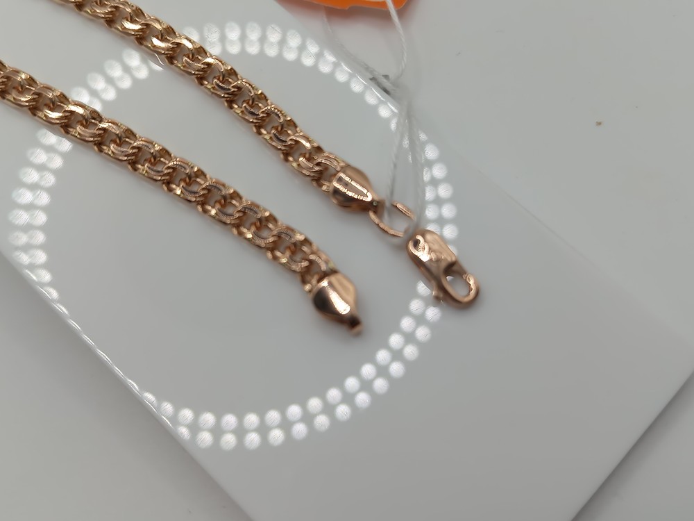 БЛБ585 БРАСЛЕТ ПОЛНОВЕСНЫЙ Бисмарк (Au 585)