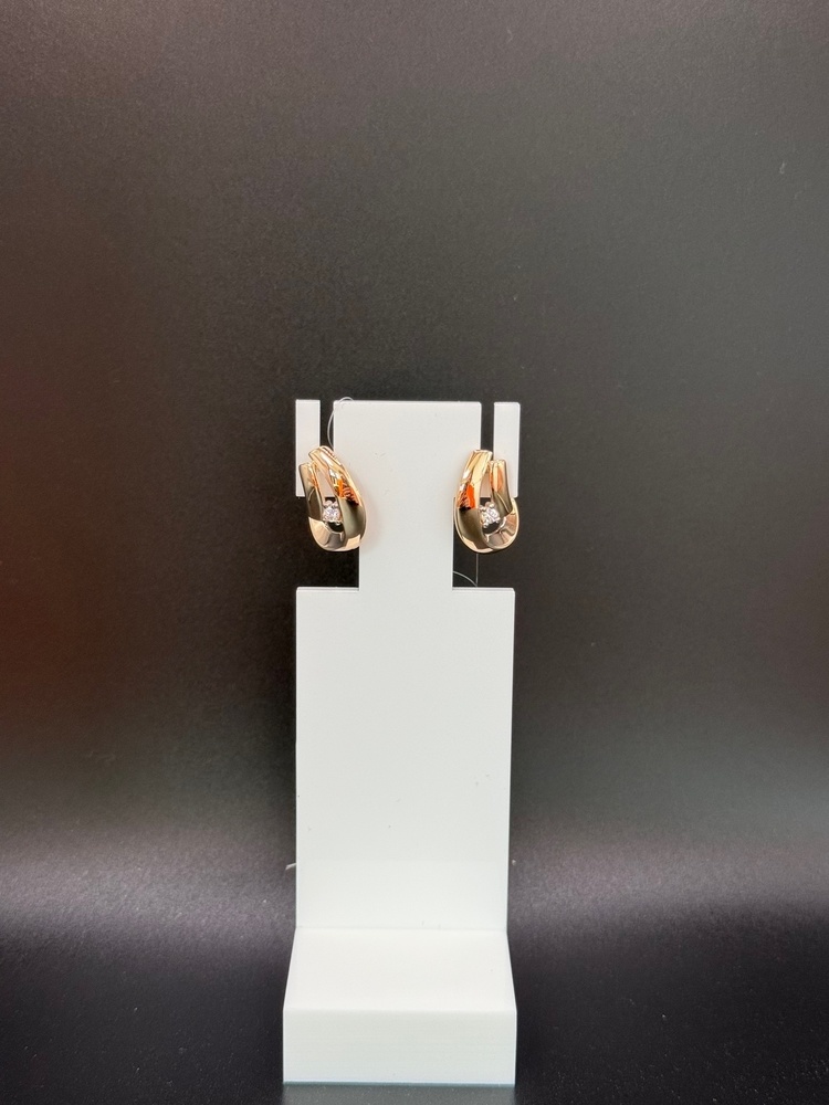 СЕРЬГИ С КАМНЕМ (Au 585)