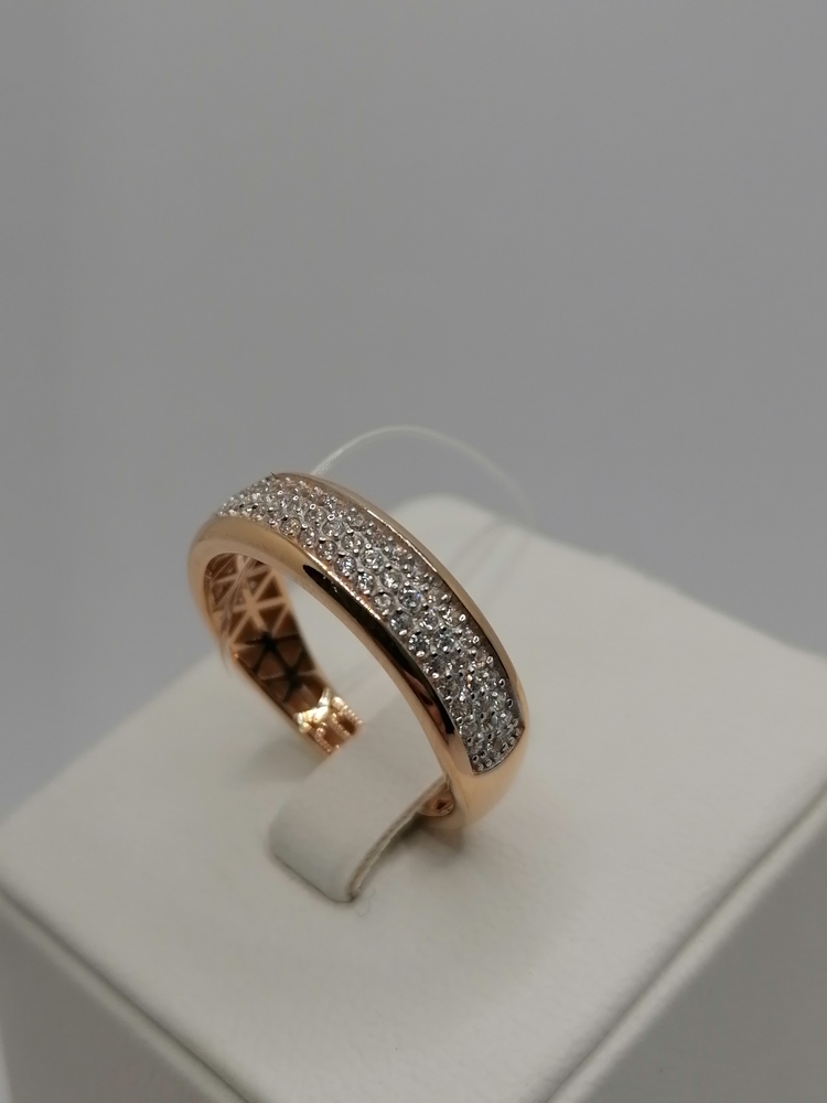 КОЛЬЦО С КАМНЯМИ (Au 585)