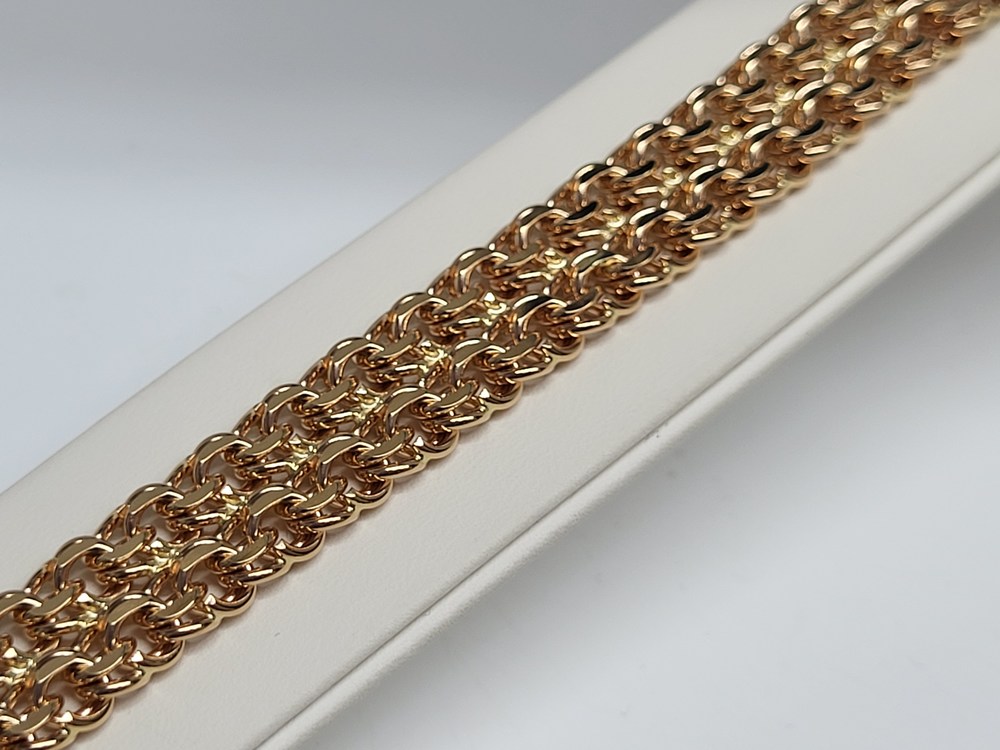 БЛБ585 БРАСЛЕТ ПОЛНОВЕСНЫЙ Бисмарк (Au 585)