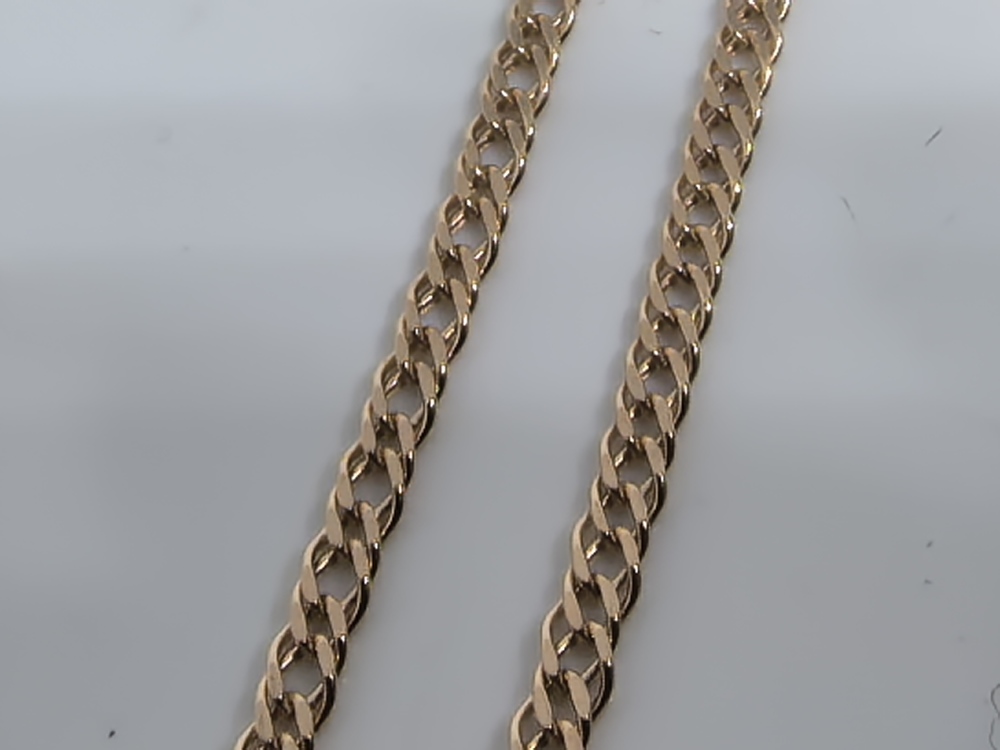 ЦЕПЬ ПУСТОТЕЛАЯ Ромб двойной (Au 585)