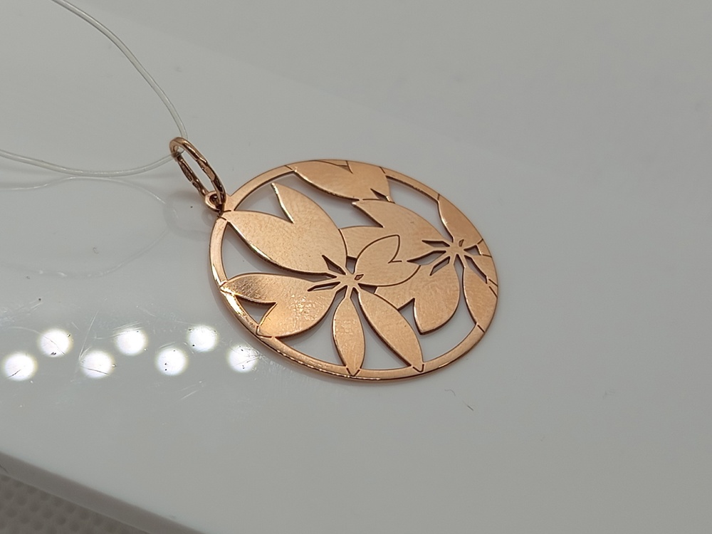 036459 ПОДВЕСКА БЕЗ КАМНЯ (Au 585)