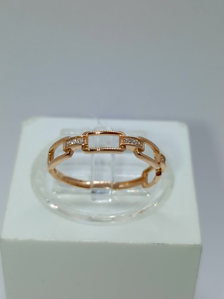 КОЛЬЦО С КАМНЯМИ (Au 585)