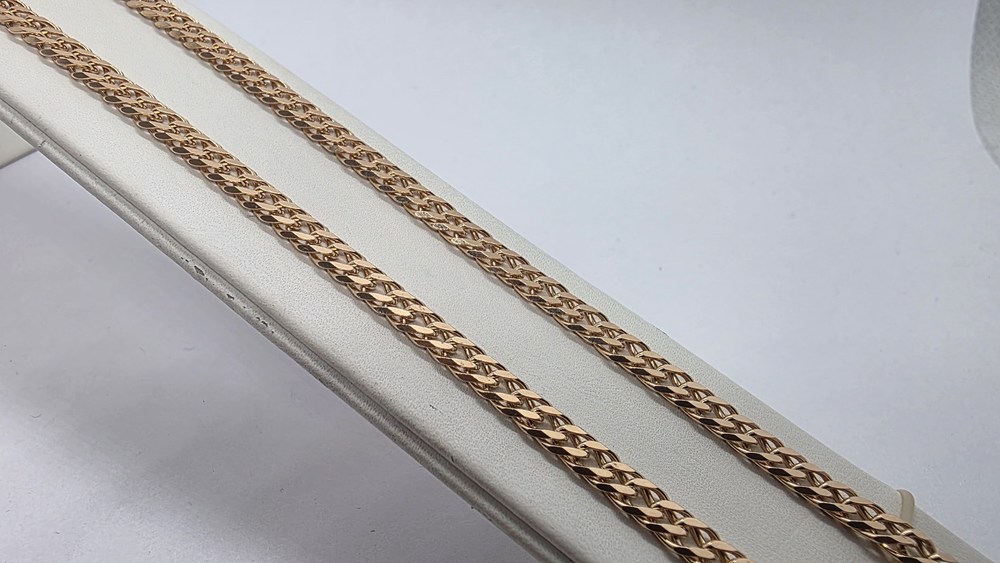 ЦЛР2585 ЦЕПЬ ПОЛНОВЕСНАЯ Ромб двойной (Au 585)