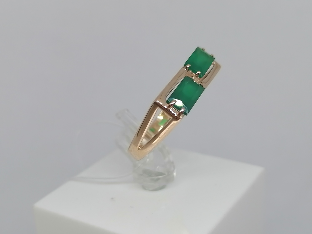 КОЛЬЦО С КАМНЯМИ (Au 585)