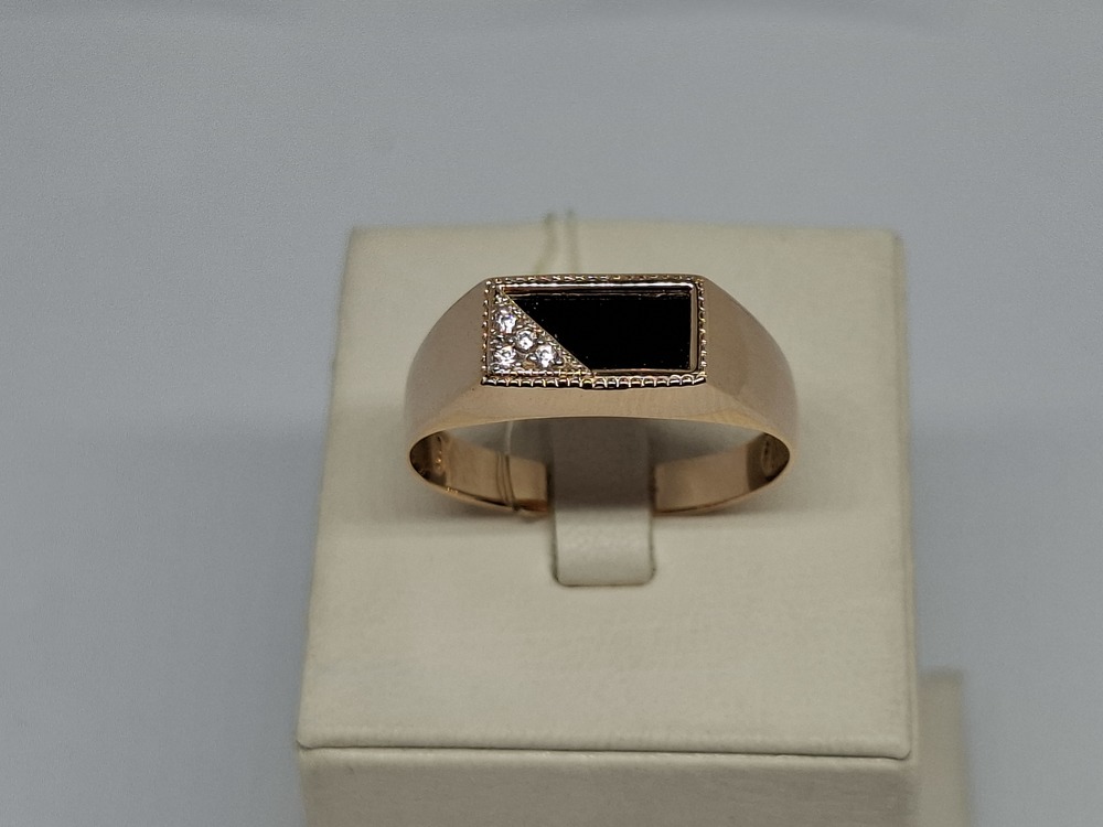 ПЕЧАТКА С КАМНЯМИ (Au 585)