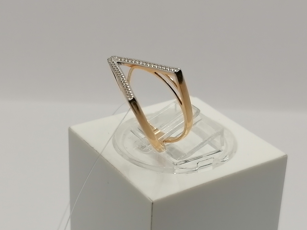 КОЛЬЦО С КАМНЯМИ (Au 585)