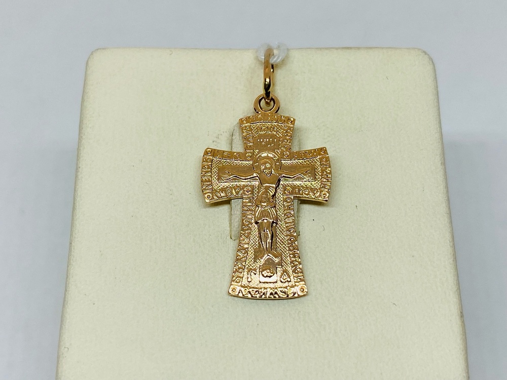 ПОДКБК585 ПОДВЕСКА КРЕСТ БЕЗ КАМНЯ (Au 585)
