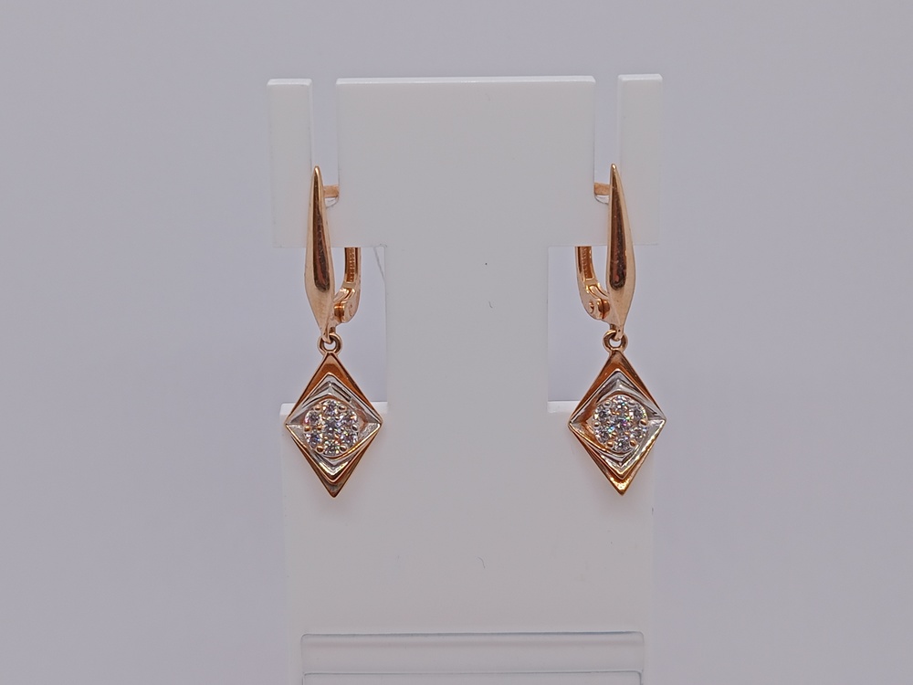 СЕРЬГИ С КАМНЯМИ (Au 585)