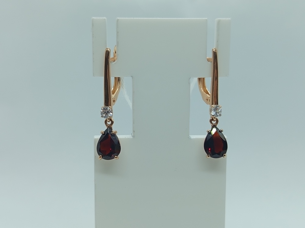 СЕРЬГИ С КАМНЯМИ (Au 585)