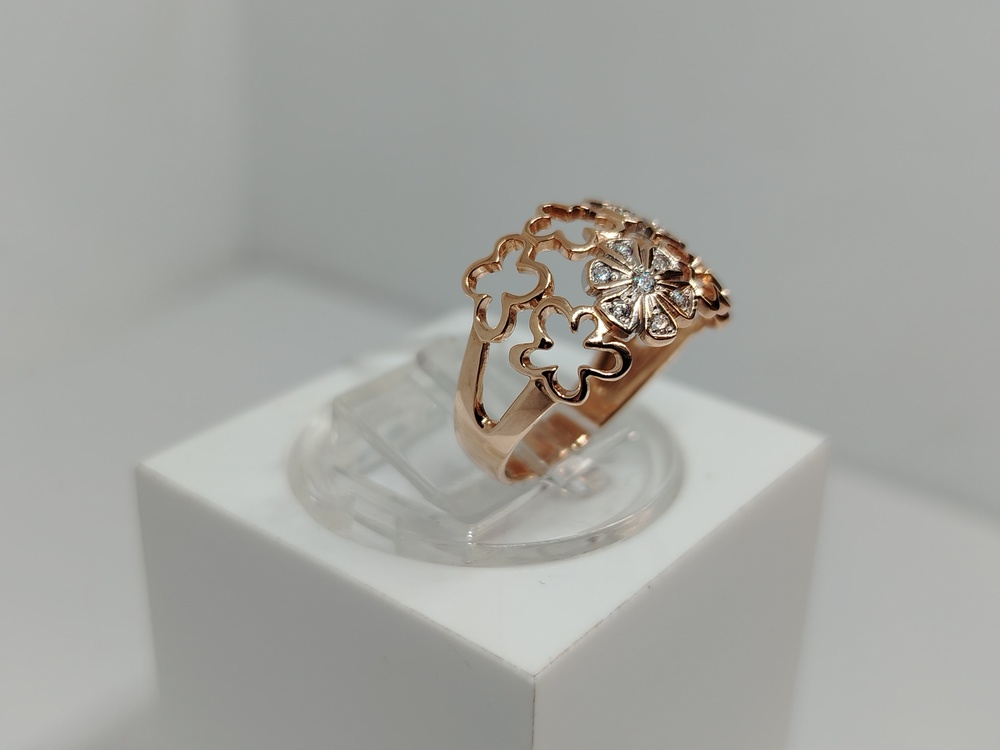 КОЛКМИ585 КОЛЬЦО С КАМНЯМИ (Au 585)