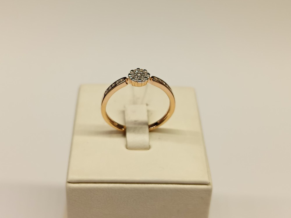 КОЛЬЦО С КАМНЯМИ (Au 585)