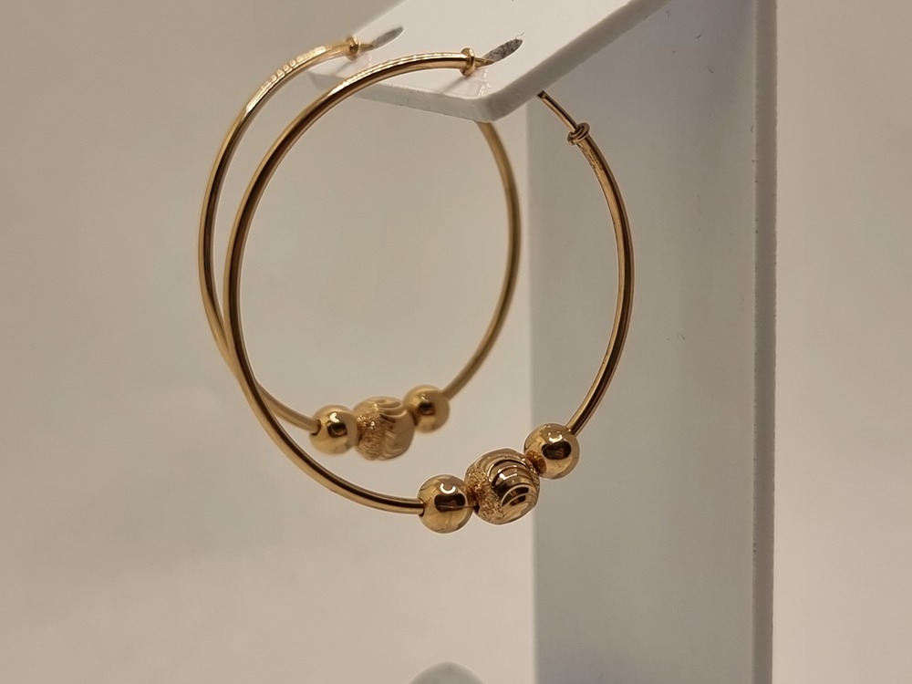 СЕРЬГИ КОНГО без камня (Au 585)