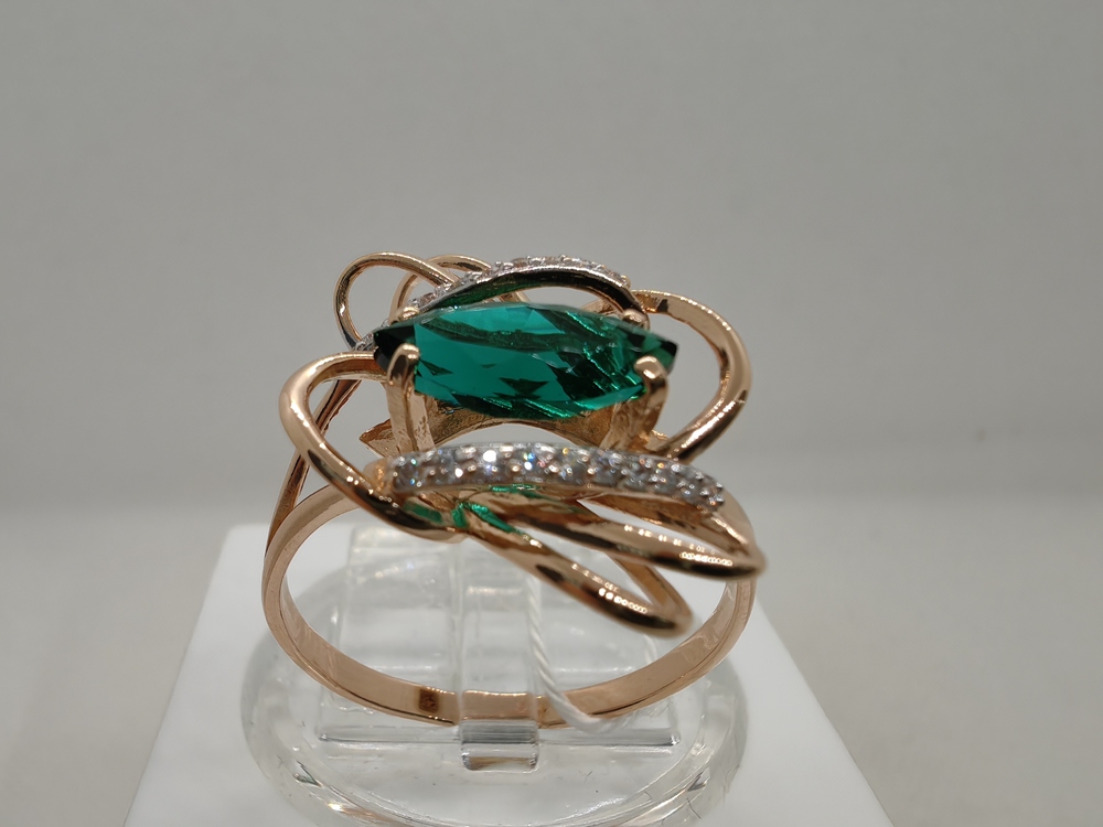 КОЛКМИ585 КОЛЬЦО С КАМНЯМИ (Au 585)