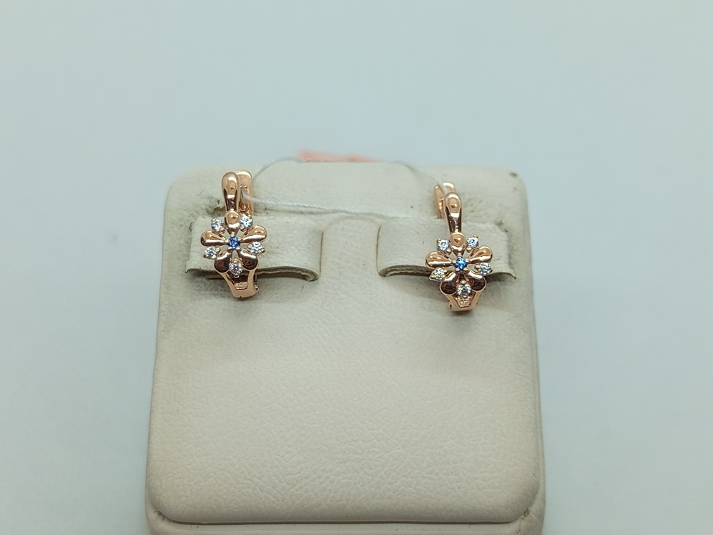 СЕРЬГИ С КАМНЯМИ (Au 585)