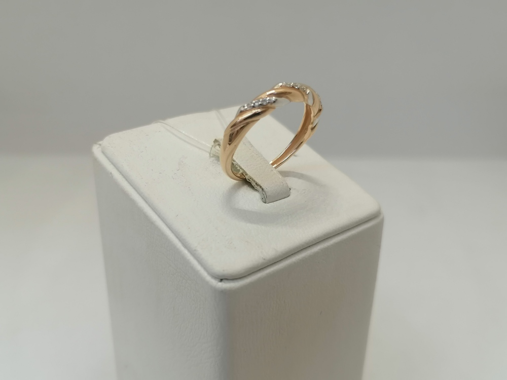 КОЛЬЦО С КАМНЯМИ (Au 585)