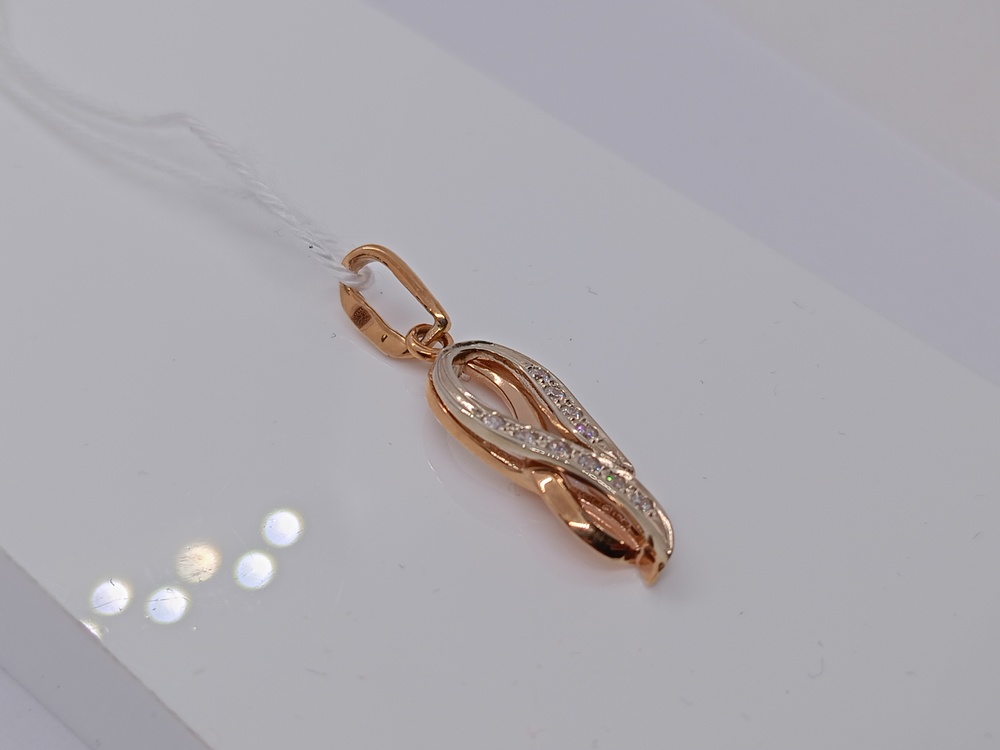 ПОДКМИ585 ПОДВЕСКА С КАМНЯМИ (Au 585)