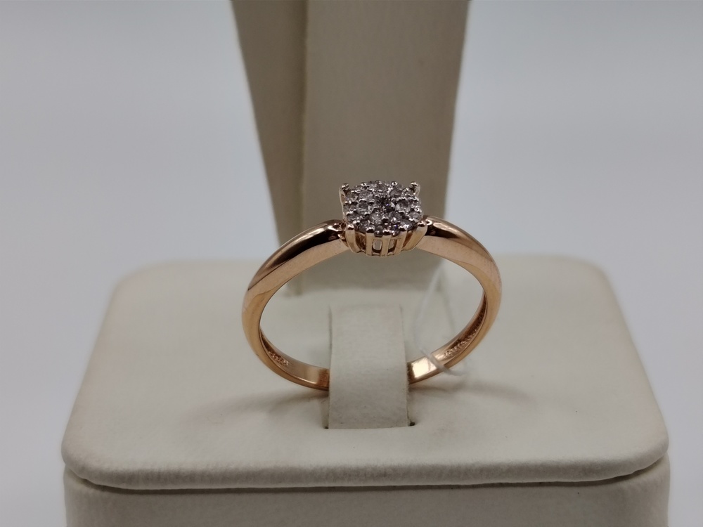 КОЛЬЦО БРИЛЛИАНТ Au 585