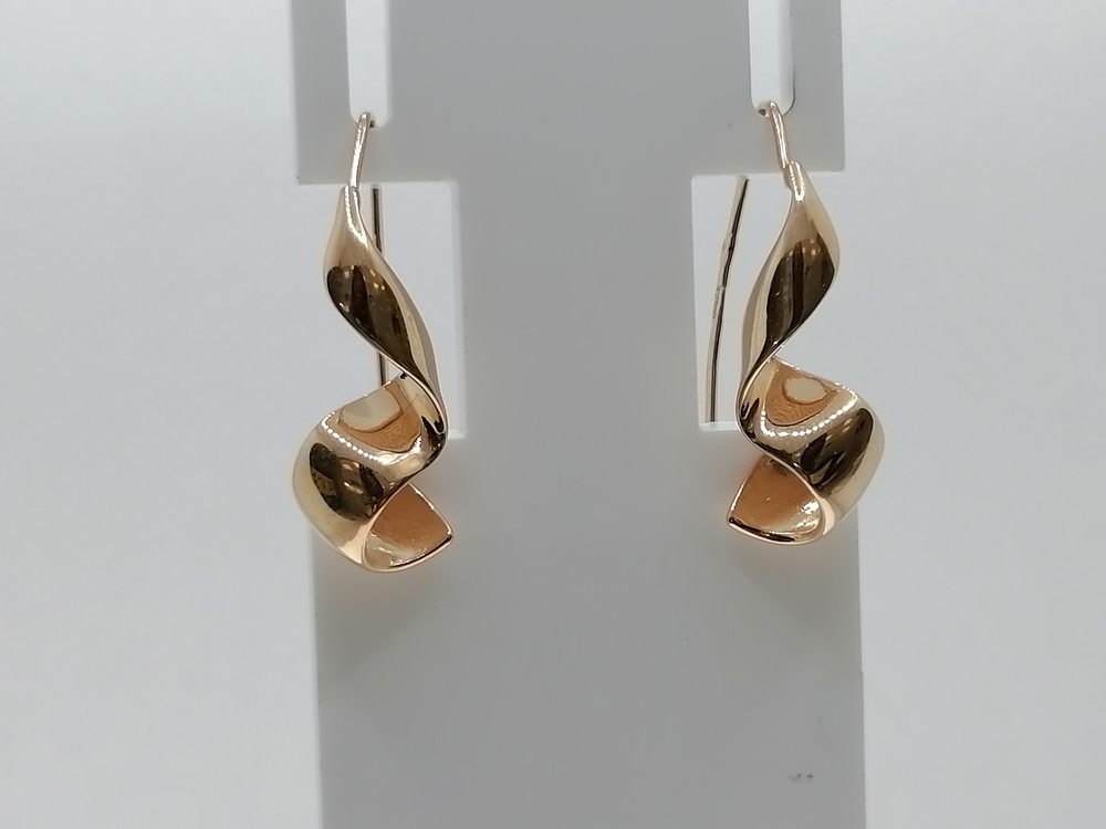 СЕРЬГИ ПЕТЕЛЬКА без камня (Au 585)