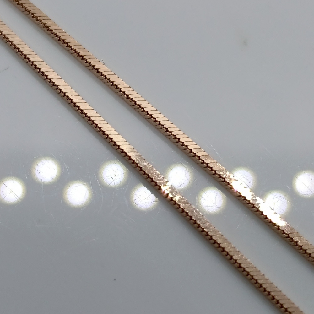 ЦЕПЬ ПОЛНОВЕСНАЯ Снейк квадратный (Au 585)