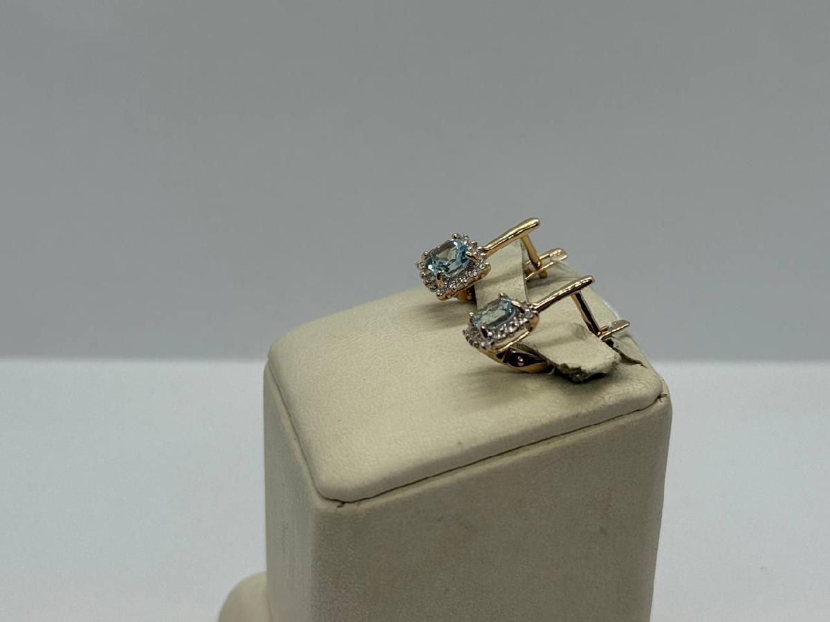 СЕРЬГИ С КАМНЯМИ (Au 585)