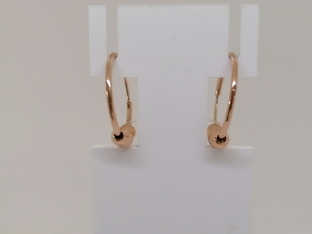 СЕРЬГИ КОНГО без камня (Au 585)