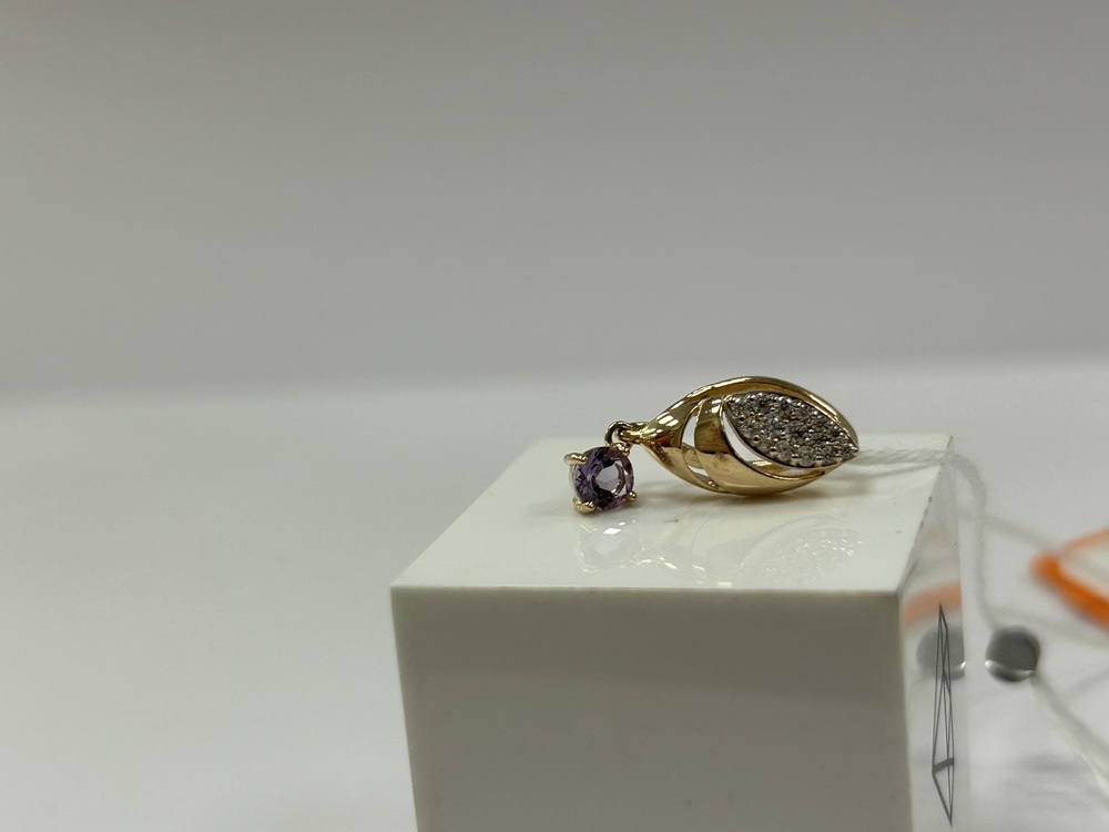 ПОДКМИ585 ПОДВЕСКА С КАМНЯМИ (Au 585)