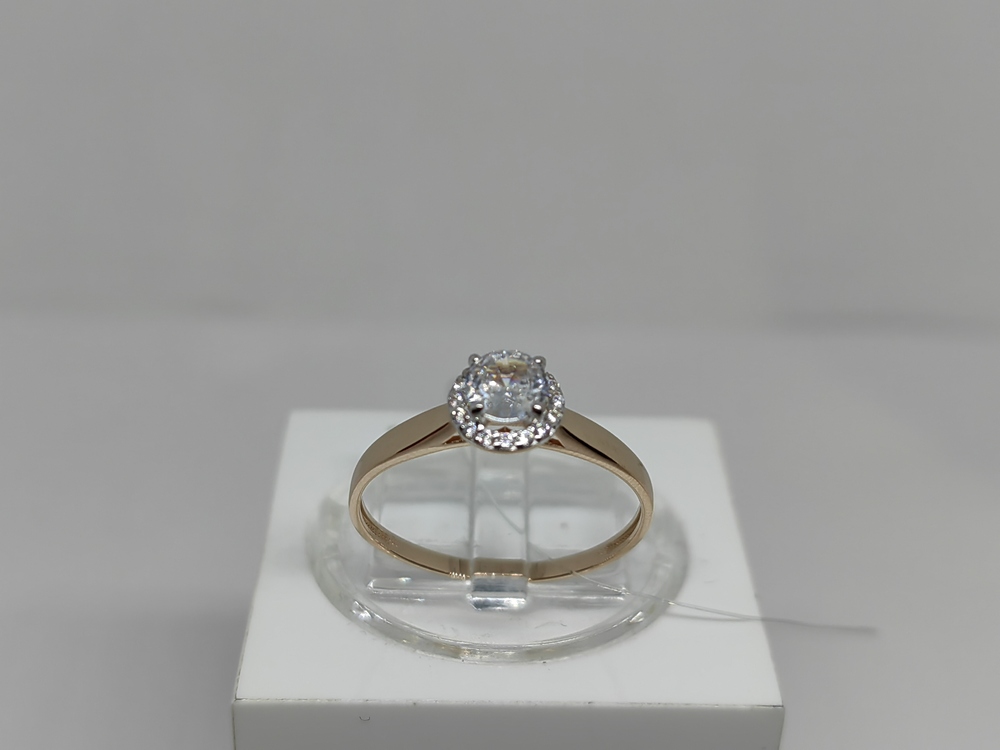 КОЛЬЦО С КАМНЯМИ (Au 585)