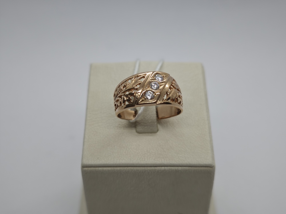 КОЛКМИ585 КОЛЬЦО С КАМНЯМИ (Au 585)