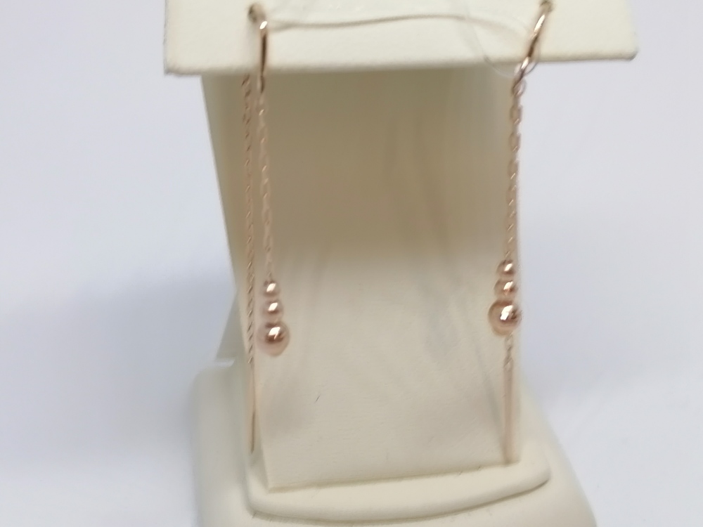 СЕРЬГИ ПРОДЕВКИ без камня (Au 585)