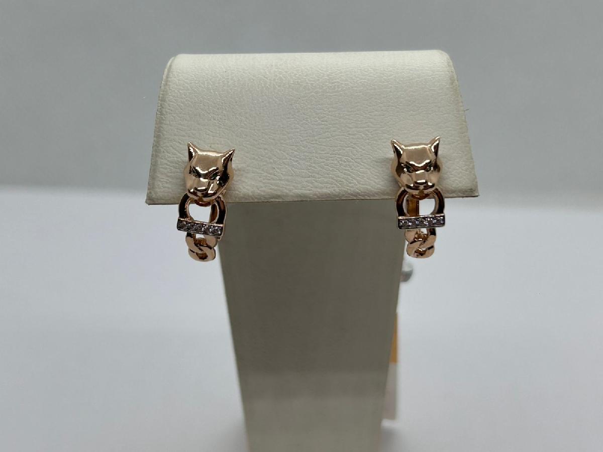 СЕРЬГИ С КАМНЯМИ (Au 585)