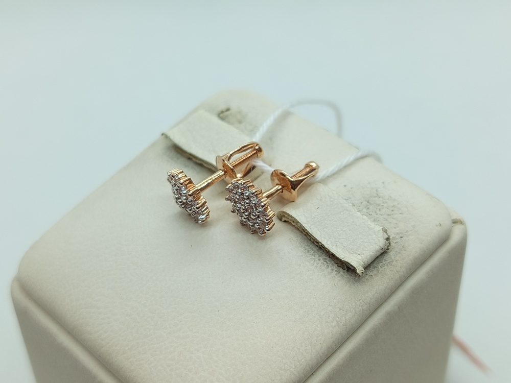 СПУС585 СЕРЬГИ ПУСЕТЫ (Au 585)