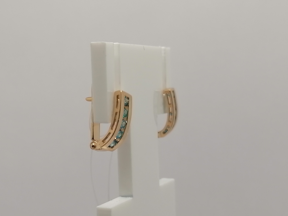 СЕРЬГИ С КАМНЯМИ (Au 585)