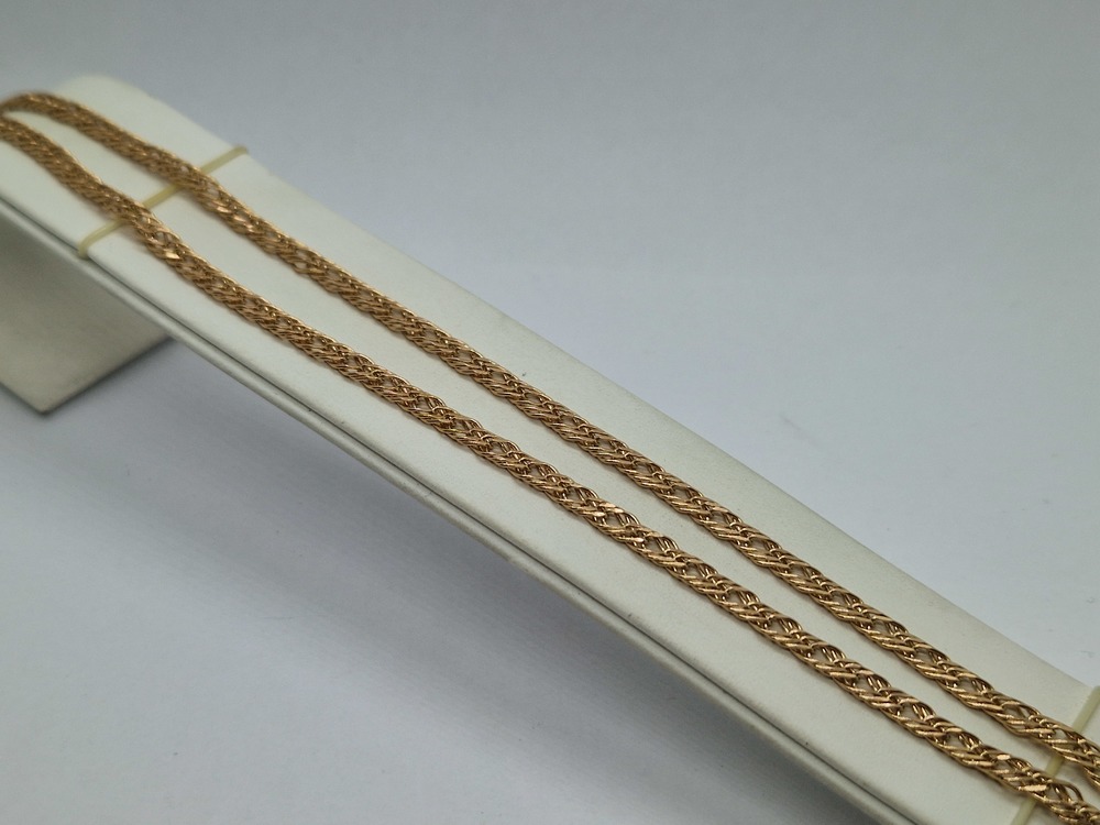 ЦЛР3585 ЦЕПЬ ПОЛНОВЕСНАЯ Ромб тройной (Au 585) ЦЛР3585 ЦЕПЬ ПОЛНОВЕСНАЯ Ромб тройной (Au 585)