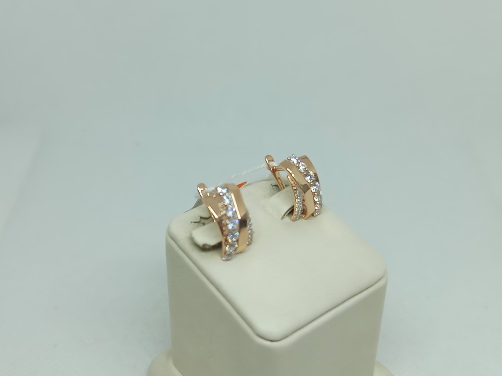 СКМИ585 СЕРЬГИ С КАМНЯМИ (Au 585)