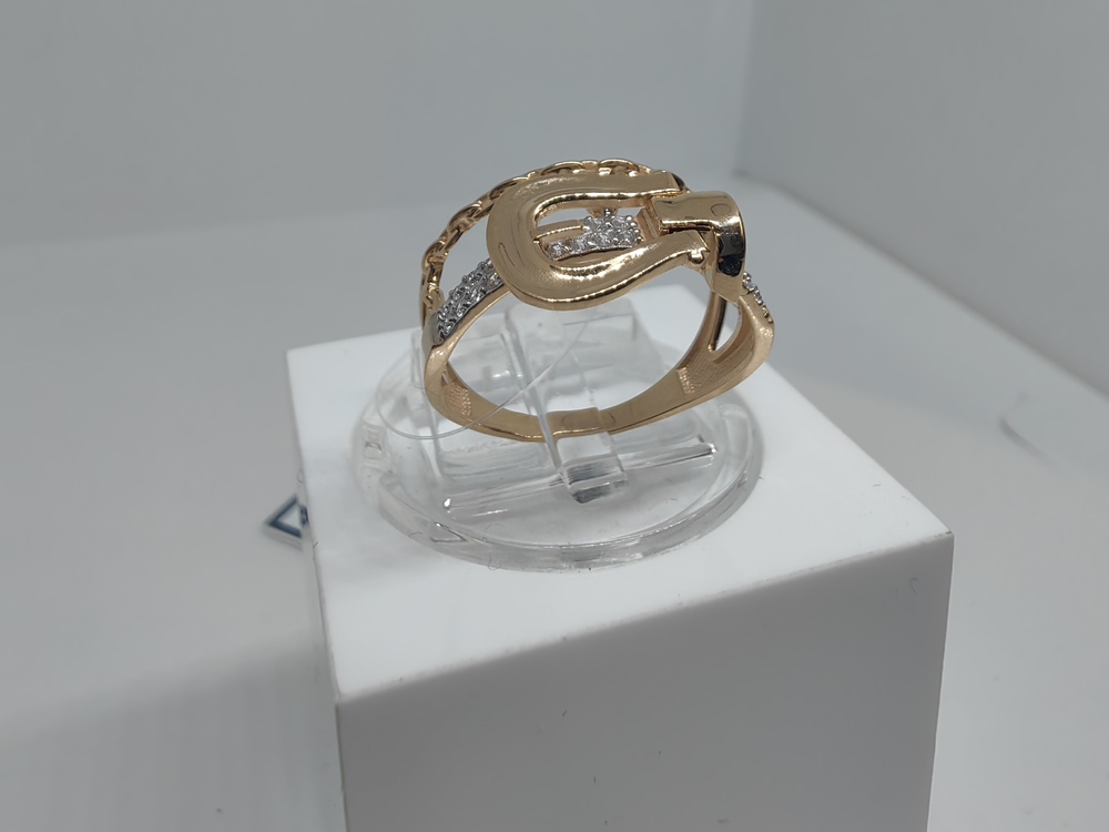 КОЛЬЦО С КАМНЯМИ (Au 585)