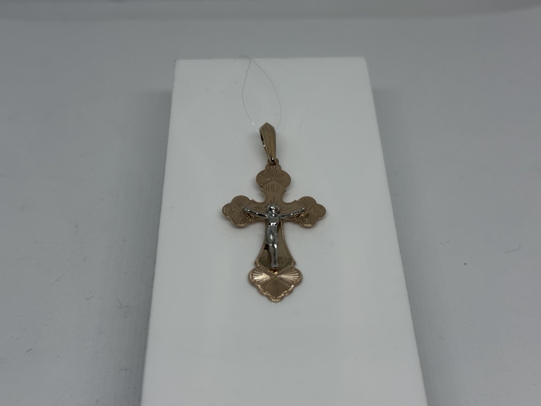 810-00047-10-00-00-02 ПОДВЕСКА КРЕСТ (Au 585)