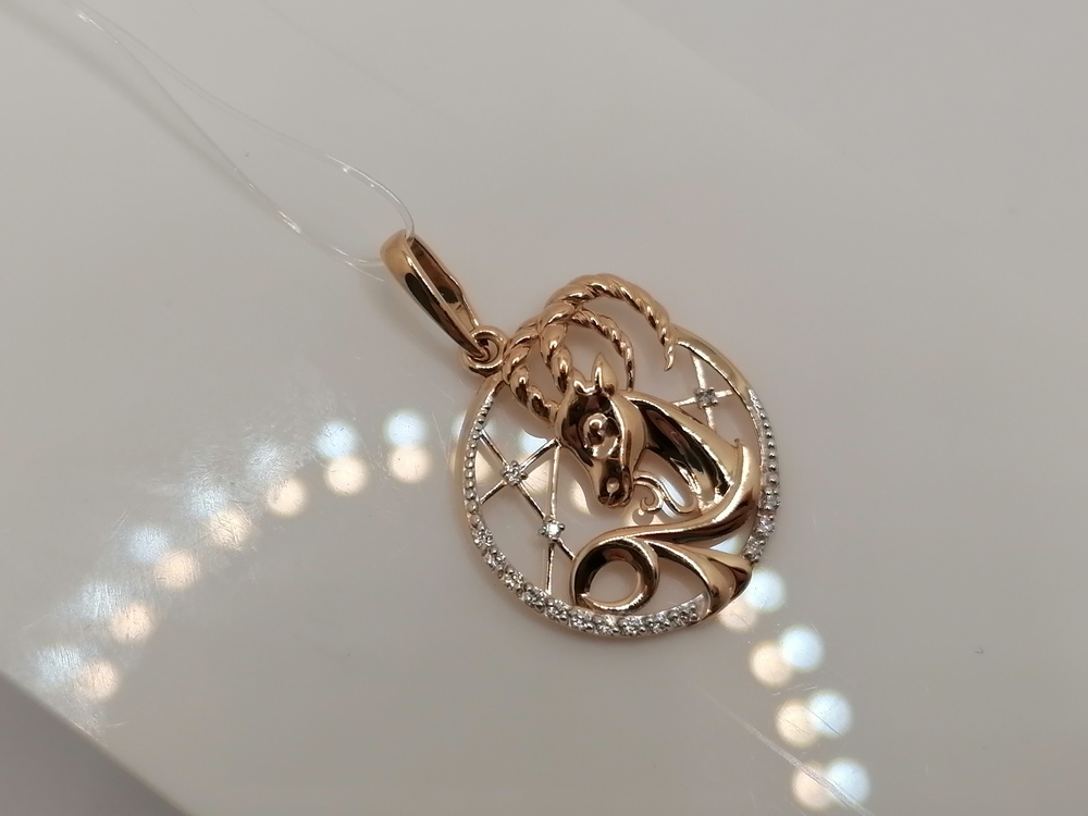 ПОДВЕСКА С КАМНЯМИ (Au 585)