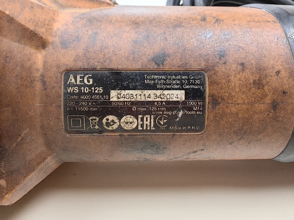 Угловая шлифмашина AEG WS 10-125