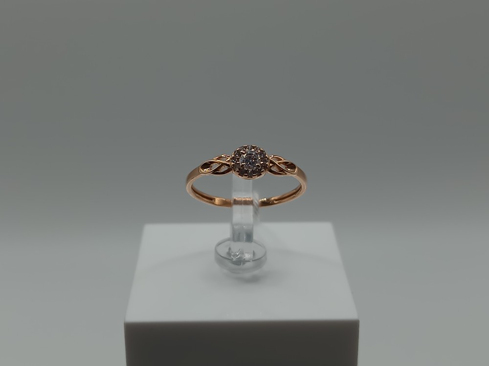 КОЛЬЦО С КАМНЯМИ (Au 585)